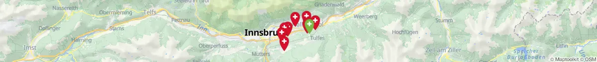 Map view for Pharmacies emergency services nearby Rinn (Innsbruck  (Land), Tirol)